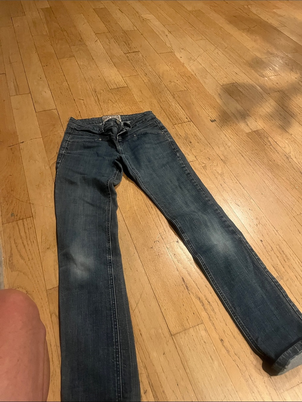 Women's Boot Cut Jeans in Dark Blue Wash